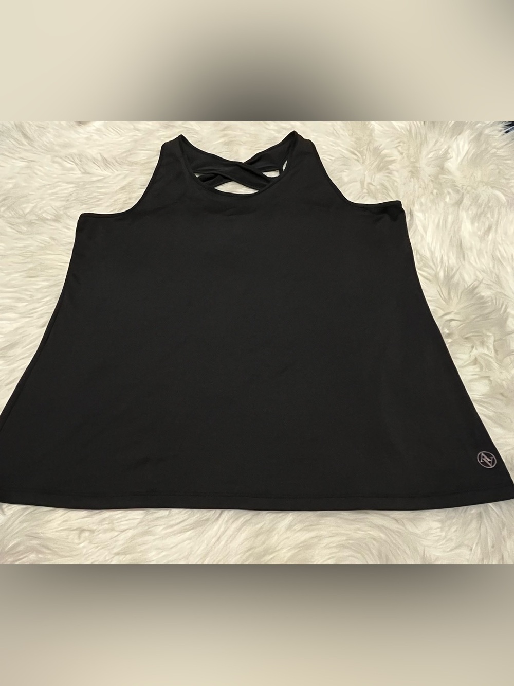 Adrienne Vittadini XL Women’s Black Sports Tank Top Sleeveless Pullover